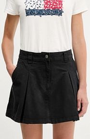 Spódnica mini Tommy Jeans  czarna DW0DW21137