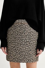 Spódnica mini Boss Orange  beżowa 50545996