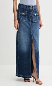 Spódnica midi Guess  granatowa W5YD63.D5QP3