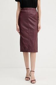 Spódnica midi Armani Exchange  bordowy XW001239.AF16