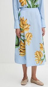 Spódnica midi Farm Rio  niebieska 332585