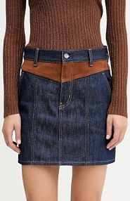 Spódnica mini Liu Jo  granatowa UF5085.DS073