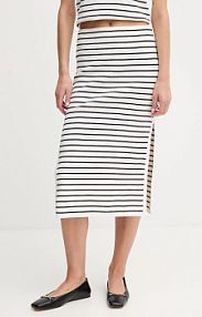 Spódnica midi DKNY  biała DJ5R0729