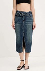 Spódnica midi Desigual  granatowa 25WWFD03