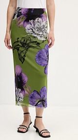 Spódnica maxi Desigual  zielona 25WWFK03