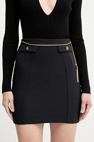 Spódnica mini Elisabetta Franchi  czarna GO14857E2