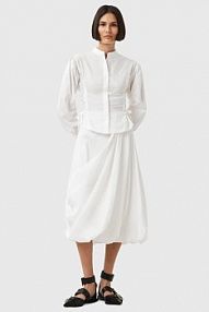 Spódnica midi AllSaints  biała W001RD