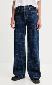 Jeansy Kenzo  niebieskie damskie FF62DP2176V3