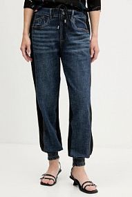 Spodnie dresowe Desigual  granatowe damskie 25WWDD08