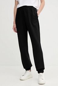 Spodnie dresowe Calvin Klein  czarne damskie LV044C904G