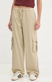 Spodnie eleganckie Tommy Jeans  beżowe damskie DW0DW20995