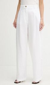 Spodnie eleganckie Tommy Hilfiger  białe damskie WW0WW45780