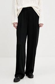 Spodnie eleganckie Tommy Hilfiger  czarne damskie WW0WW46749