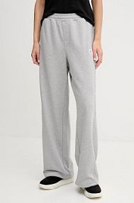 Spodnie dresowe Calvin Klein Jeans  szare damskie LV047C249G