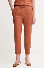 Spodnie eleganckie United Colors of Benetton  pomarańczowe damskie 4AGHDF079