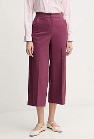 Spodnie eleganckie United Colors of Benetton  fioletowe damskie 4SJCDF09W