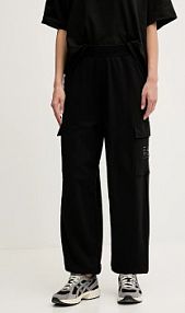 Spodnie dresowe EA7 Emporio Armani  czarne damskie AF12473.7W000