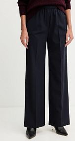 Spodnie eleganckie Weekend Max Mara  granatowe damskie 2525136032600