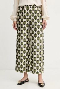 Spodnie eleganckie Weekend Max Mara  zielone damskie 2525136142600