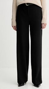 Spodnie eleganckie Weekend Max Mara  czarne damskie 2525786012600