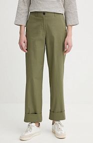 Spodnie eleganckie Marc O'Polo  zielone damskie 506034110243