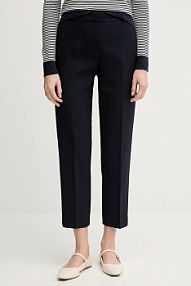 Spodnie eleganckie Tommy Hilfiger  granatowe damskie WW0WW48355