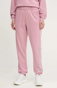 Spodnie dresowe DKNY  różowe damskie DP5P3737