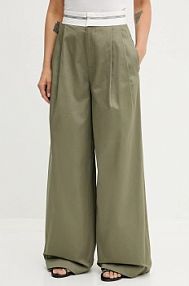 Spodnie eleganckie Miss Sixty  zielone damskie 6S3PJ57900