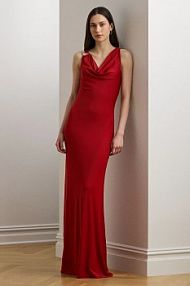 Sukienka maxi Lauren Ralph Lauren  czerwona 253971057