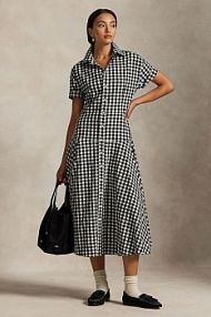 Sukienka midi Polo Ralph Lauren  czarna 211A89374