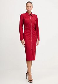 Sukienka midi PATRIZIA PEPE  czerwona 8A1538.A391