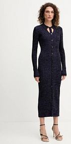 Sukienka midi PATRIZIA PEPE  fioletowa 8A1548.K269