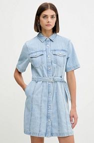 Sukienka mini Tommy Jeans  niebieska DW0DW21168