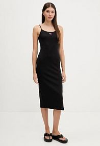 Sukienka midi Tommy Jeans  czarna DW0DW21170