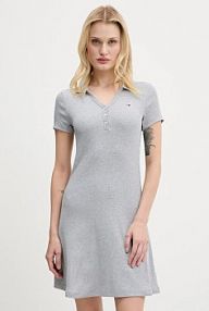 Sukienka mini Tommy Jeans  szara DW0DW21172
