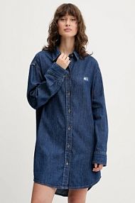 Sukienka mini Tommy Jeans  niebieska DW0DW21420