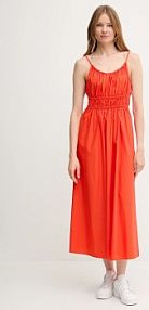 Sukienka midi Tommy Hilfiger  pomarańczowa WW0WW45800