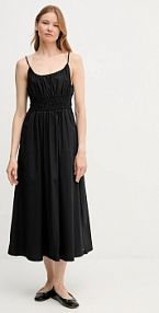 Sukienka midi Tommy Hilfiger  czarna WW0WW45800