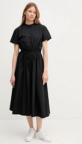 Sukienka midi Tommy Hilfiger  czarna WW0WW45835