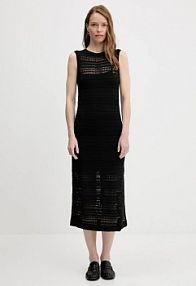 Sukienka maxi Tommy Hilfiger  czarna WW0WW45649