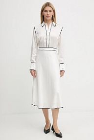 Sukienka midi Karl Lagerfeld  biała A3W13021