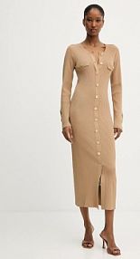 Sukienka midi Karl Lagerfeld  zielona A3W13038