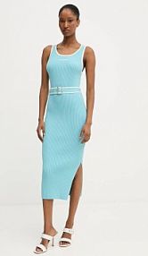Sukienka midi Karl Lagerfeld  niebieska A3W13039