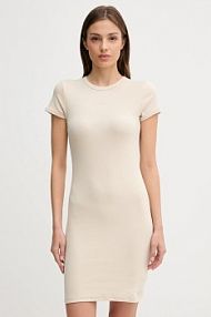 Sukienka mini Calvin Klein Jeans  beżowa LV047B266G