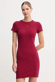 Sukienka mini Calvin Klein Jeans  bordowy LV047B266G