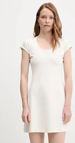 Sukienka mini Calvin Klein Jeans  beżowa LV047C238G