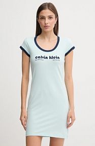 Sukienka mini Calvin Klein Jeans  turkusowa LV047C259G