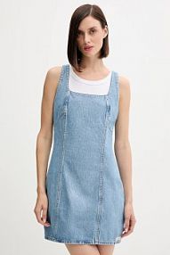 Sukienka mini Calvin Klein Jeans  niebieska LV047C714G