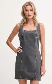 Sukienka mini Calvin Klein Jeans  szara LV047C715G