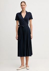 Sukienka maxi Tommy Hilfiger  granatowa WW0WW45733